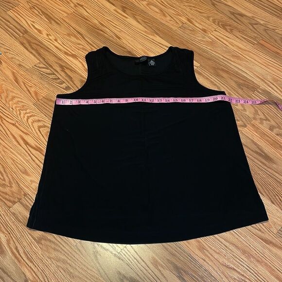 Maggie Barnes Slinky Tank Top, black, dressy sleeveless, 0X 14-16 - Picture 3 of 5